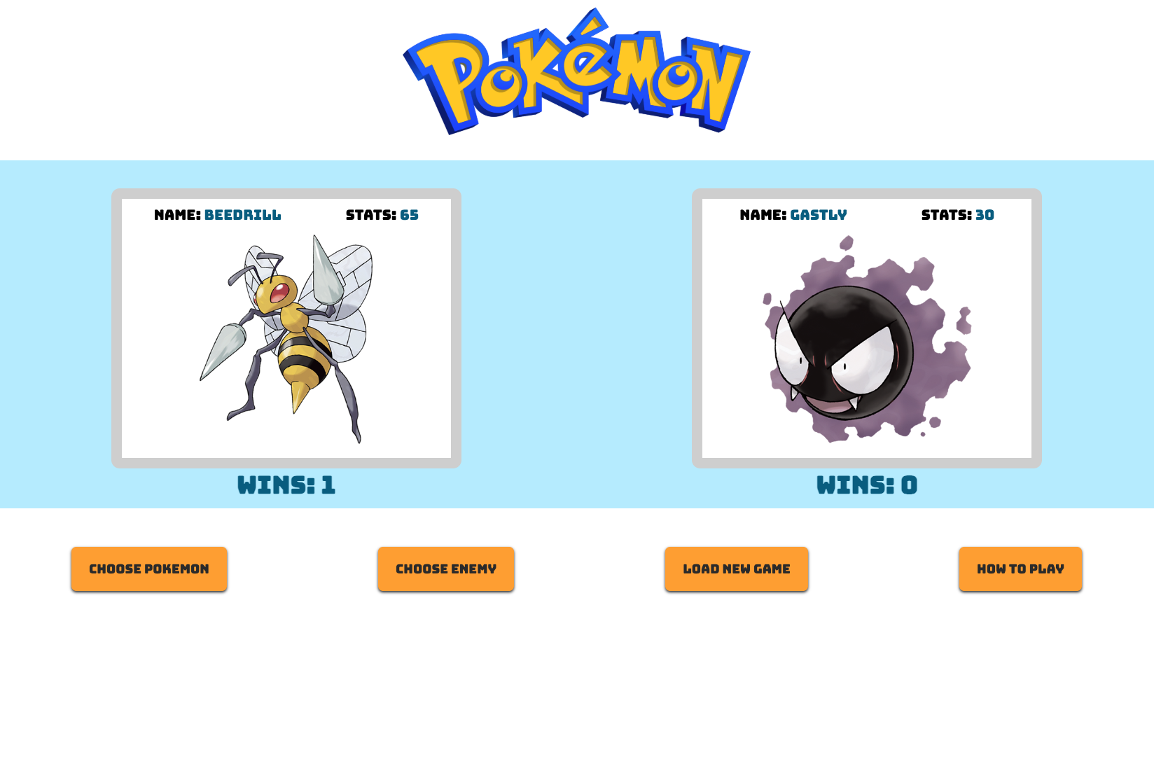 Pokemon Battle Game